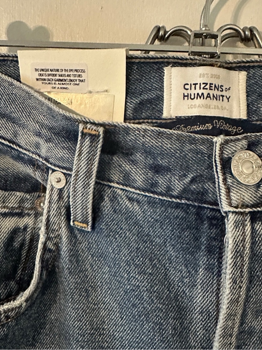 Free People Citizens of Humanity Amari Ultra Wide Jeans Dweller Wash NWT Size 26 - Picture 4 of 10